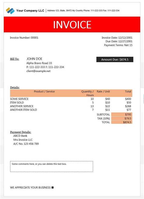 Export Invoice Financing | Invoice Template Ideas