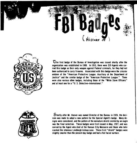 FBI Seal and Badges: History — The Memory Hole 2