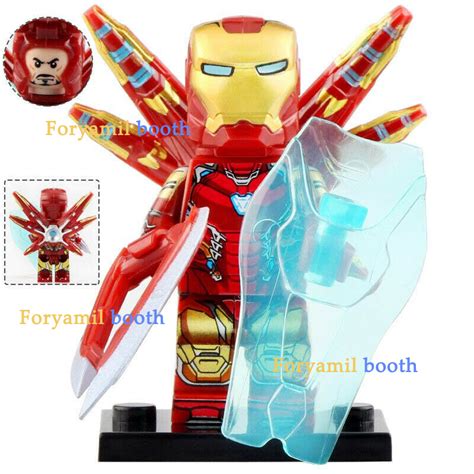 Tony Stark Iron Man MK85 (Fight) Avengers Endgame Marvel Lego Minifigures New - Figures