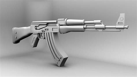 AK 47 gun free 3D Model MA MB | CGTrader.com