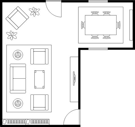 Modern Living Room Floor Plan With Dimensions | Viewfloor.co