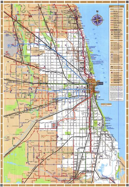 Chicago Train Map - Chicago Illinois • mappery