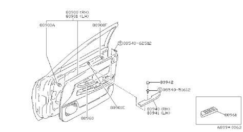 1984 Nissan 300ZX Door Interior Trim Panel Grommet - 62698-V7000 ...