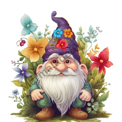 Fun & Whimsical Garden Gnome Clipart bundle of 20 Gnomes - Etsy