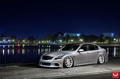 Extremely Stylish Custom Silver Stanced Infiniti G37 — CARiD.com Gallery