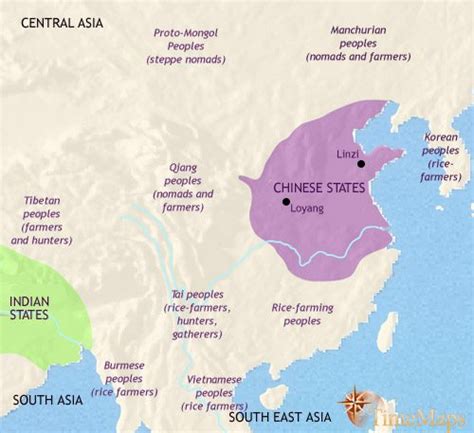 Ancient Chinese Civilization Map