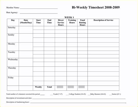 Employee bi weekly timesheet - shorejoa