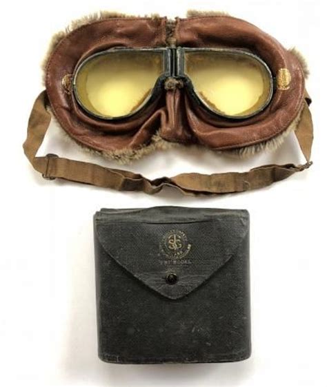 WW1 Royal Flying Corps Triplex Flying Mask Goggles.