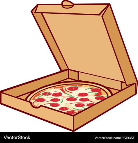 Pizza box icon Royalty Free Vector Image - VectorStock