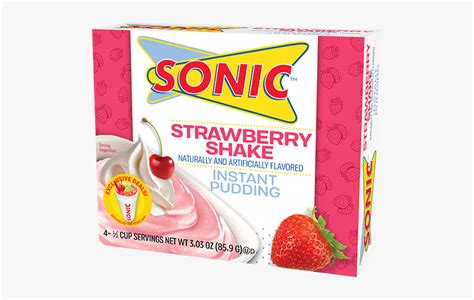 Sonic Strawberry Shake Pudding - Sonic Chocolate Shake Pudding, HD Png Download - kindpng