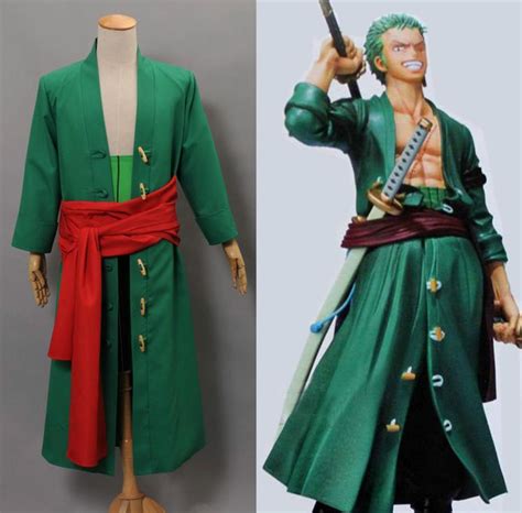 One Piece New World Zoro Costume Cosplay Anime Manga Custom Made Free Shipping-in Clothing from ...