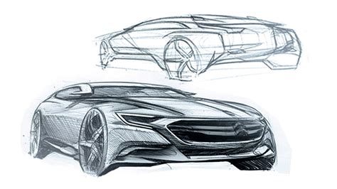 Citroen Numero 9 Concept Design Sketch Car Design Sketch, Car Sketch, Perspective Sketch ...