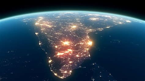 4K Earth Night Close Up High Detail India Videohive 22031245 Download ...