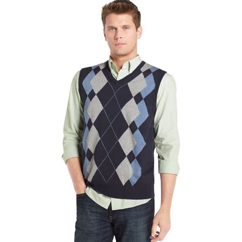 Lyst - Izod Argyle Sweater Vest for Men