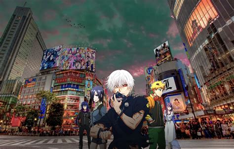 Wallpaper city, Tokyo, anime, manga, oriental, light novel, Tokyo Ghoul, ghoul, japonese, Nihon ...