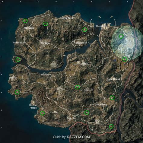 PUBG Taego secret room locations - Razzem