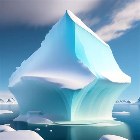 Premium AI Image | Iceberg in the polar regions Arctic ice sheet in the ...