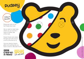 Pudsey face mask by BBCChildrenInNeed - Teaching Resources - Tes