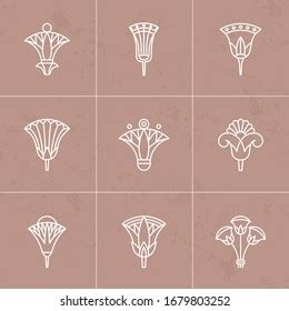 Set Vector Logos Egyptian Lotus Flower Stock Vector (Royalty Free) 1679803252 | Shutterstock