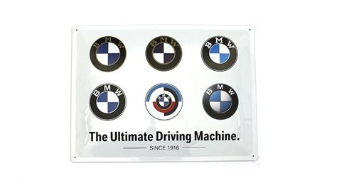 Metal sign BMW - Logo Evolution for BMW R 1250 GS & R 1250 GS Adventure | Motorcycle Accessory ...