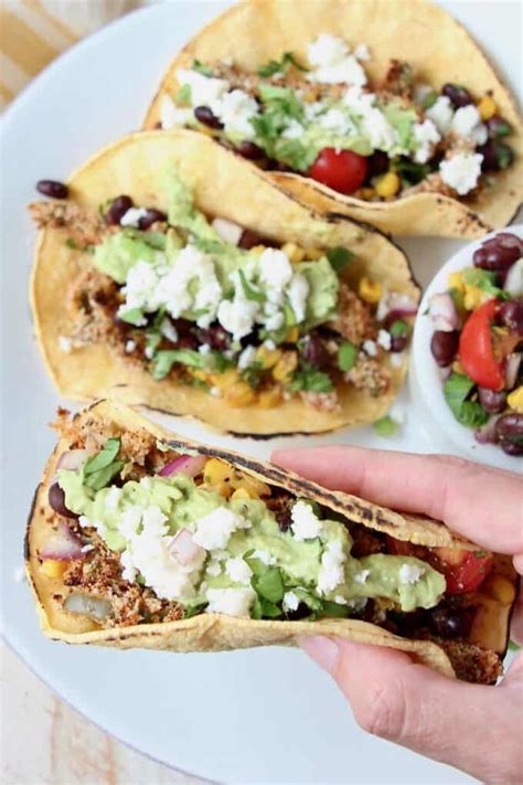 Vegetarian Crispy Cactus Tacos Recipe - WhitneyBond.com