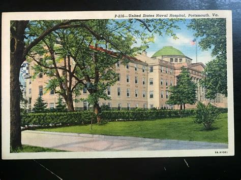 Vintage Postcard 1939 United States Naval Hospital Portsmouth Virginia | United States ...