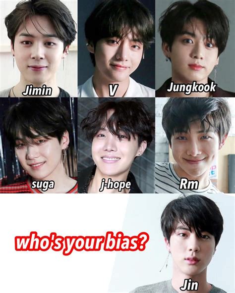 who's your bias? . . #bts #jin #suga #jhope #Rm #jungkook #v #jimin Bts Taehyung, Bts Jungkook ...