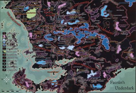 Faerun underdark full map in The Glimmersea stories| World Anvil