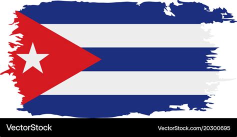 Cuba flag Royalty Free Vector Image - VectorStock