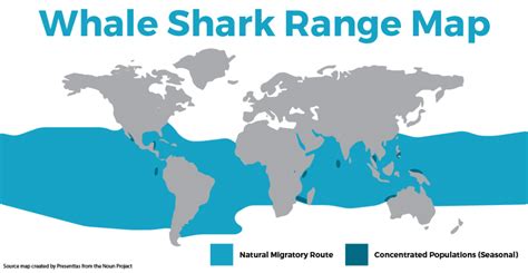 Whale Shark Map and Habitat Range