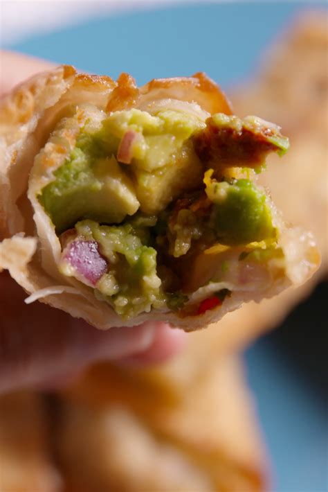 Best Avocado Egg Rolls Recipe - How to Make Avocado Egg Rolls - Delish.com