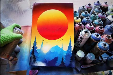 Two Suns SPRAY PAINT ART TUTORIAL by Skech | Spray paint art, Spray paint artwork, Hope painting