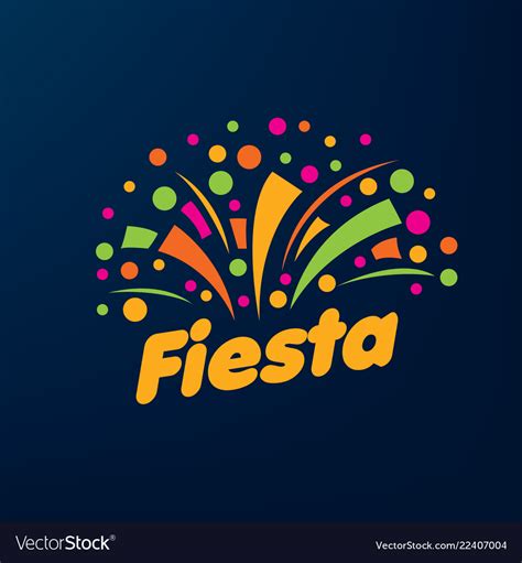 Abstract logo for fiesta Royalty Free Vector Image