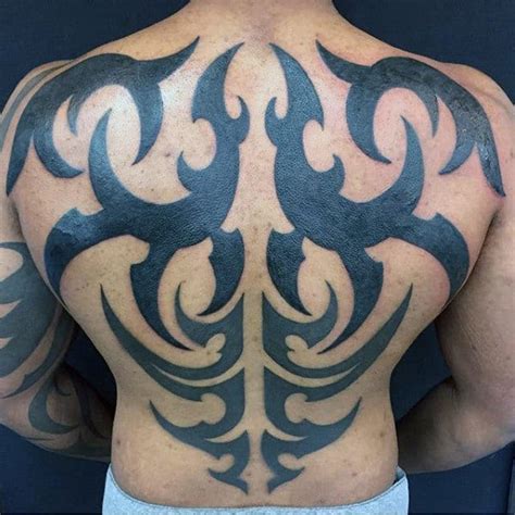 60 Tribal Back Tattoos For Men - Bold Masculine Designs