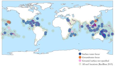 Major Coral Reefs Map