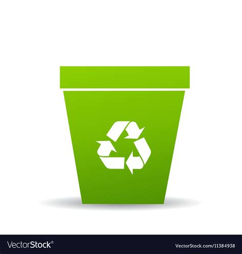 Recycle bin Royalty Free Vector Image - VectorStock