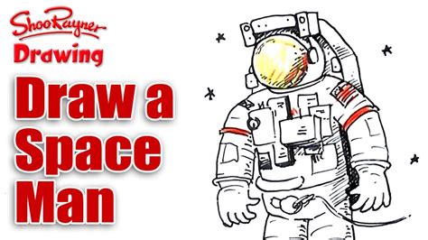 How to draw a Space Man - YouTube