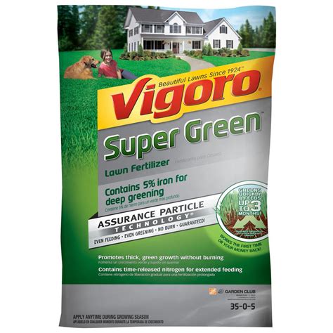 Vigoro 5,000 sq. ft. Super Green Lawn Fertilizer-62201 - The Home Depot