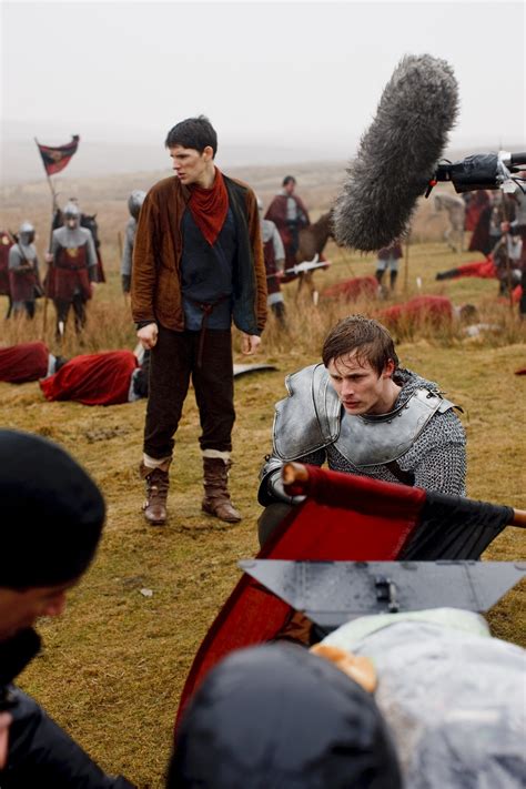 Merlin - Behind the Scenes - Bradley James Photo (33921960) - Fanpop