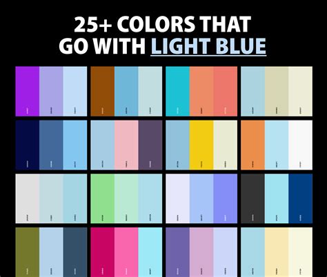 25+ Best Colors That Go With Light Blue: Light Blue Color Palettes ...