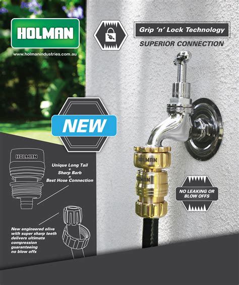 12mm Brass Hose Connector Set | Holman Industries