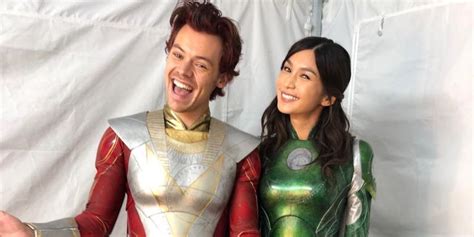 Eternals' Gemma Chan Shares a Costumed BTS Photo With Harry Styles' Starfox