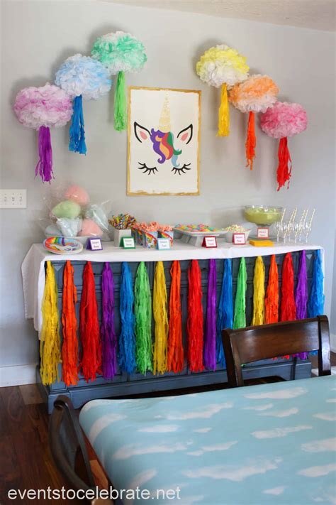 Unicorn Party - Decorations and Food - events to CELEBRATE!