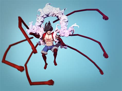 Luffy Gear 4 "Snake man" | CGTrader