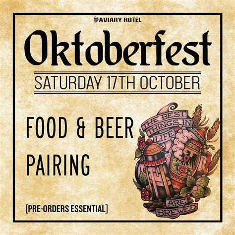 Oktoberfest with chef's German inspired menu — The Aviary Melbourne