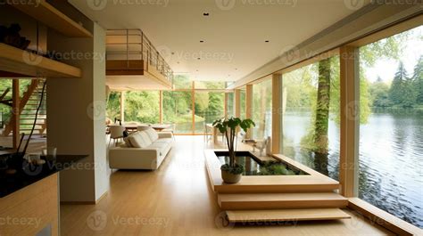 Luxury floating house interior, Generative AI 29879749 Stock Photo at ...