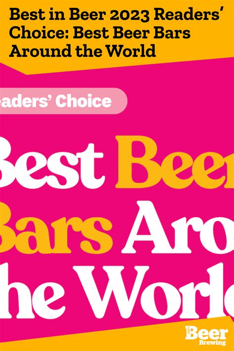 Best in Beer 2023 Readers’ Choice: Best Beer Bars Around the World | Craft Beer & Brewing