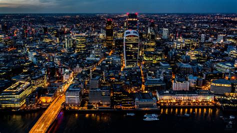 London Skyline by night 4K Wallpaper / Desktop Background - a photo on Flickriver