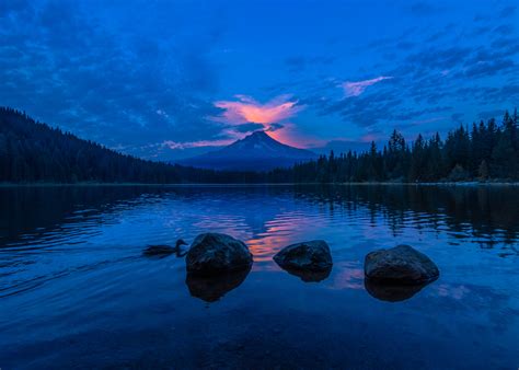 Lake Blue Sky Sunset 4k Wallpaper,HD Nature Wallpapers,4k Wallpapers,Images,Backgrounds,Photos ...