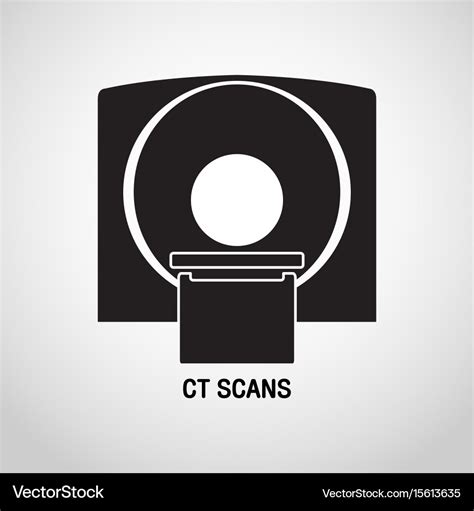 Ct scans medical logo icon design Royalty Free Vector Image